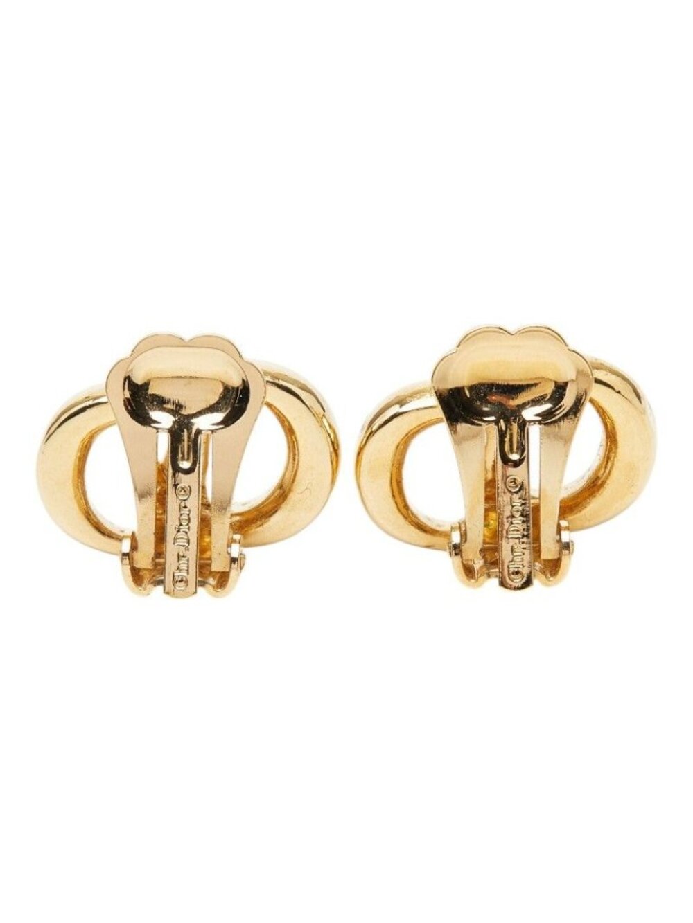 Dior Cdlogo Earrings Gold Plated - Picture 3 of 5